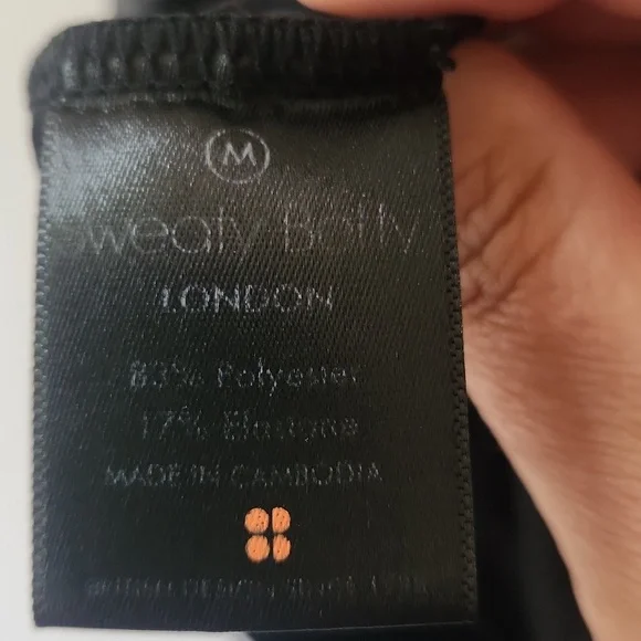 Sweaty Betty Black Racerback Work Out Tank Top, Size M - Picture 6 of 8